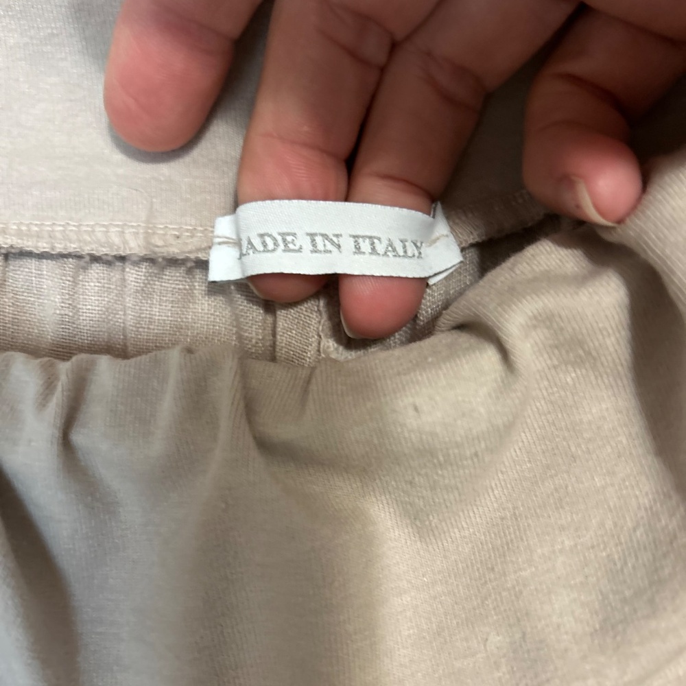Wide Leg Women's Pants in Light Taupe - Picture 4 of 9